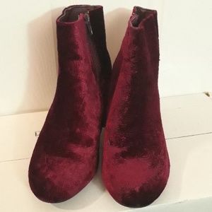 Burgundy wide with bootie